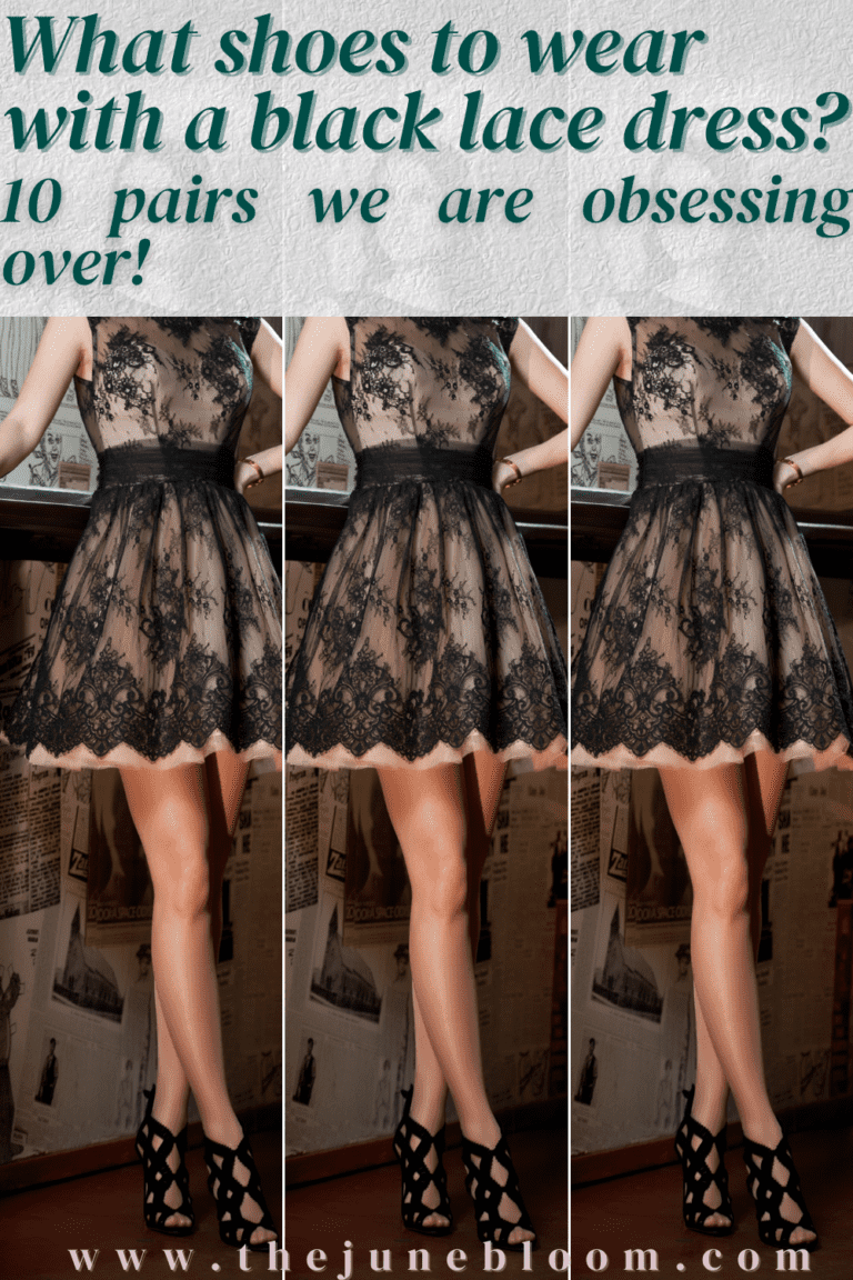 What shoes to wear with a black lace dress