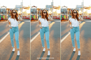 What colors to wear with light blue jeans